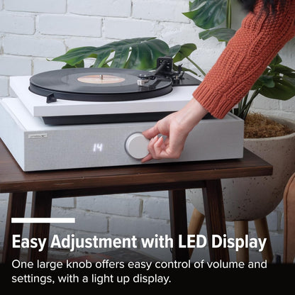 Speaker System Turntable Phono Bluetooth Optical Input Remote Black Andover