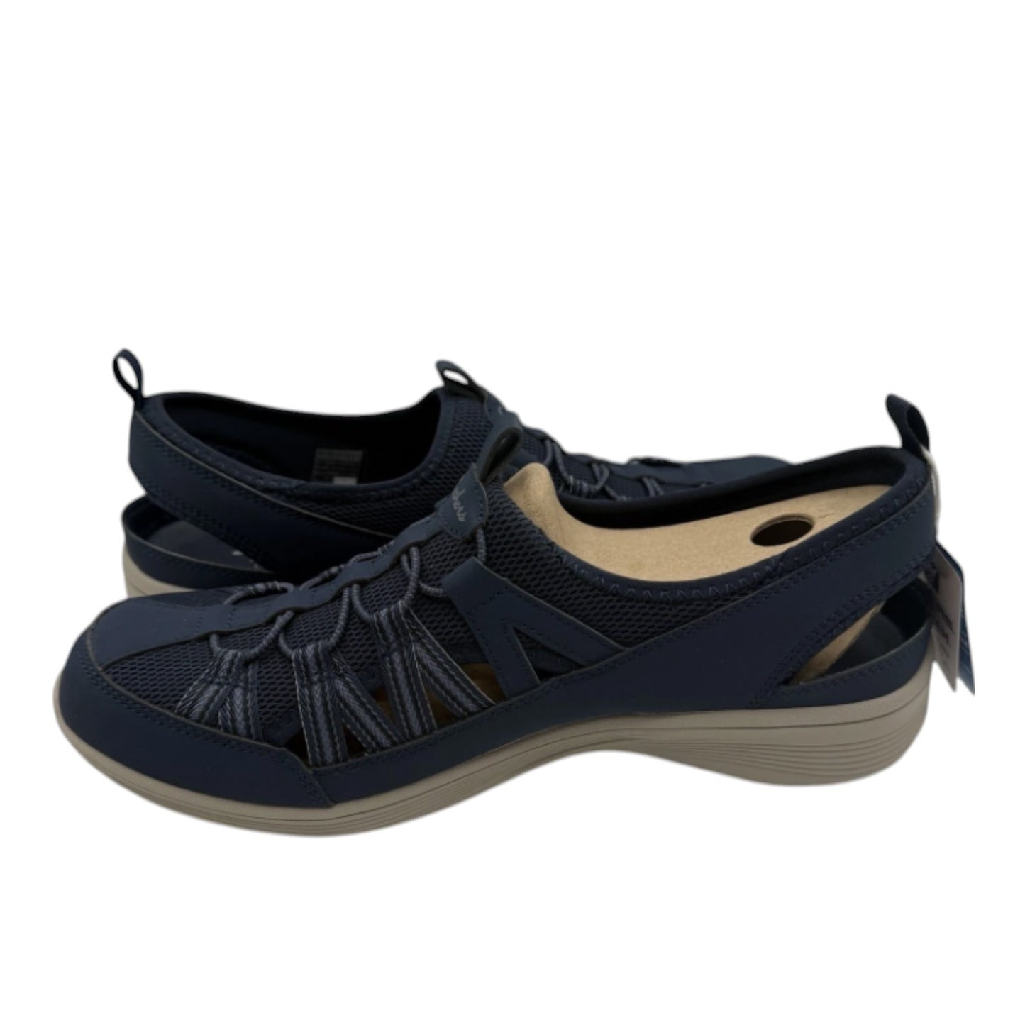Skechers New Coool Sweet Promise Sandals Womens Sz 7.5 Navy Blue Slip On Shoes