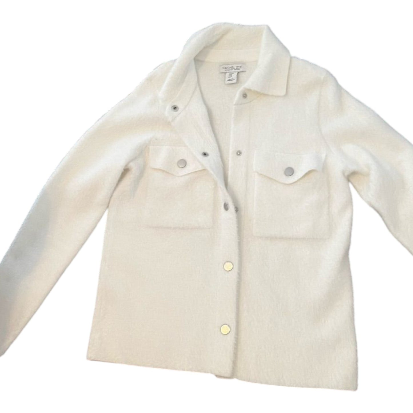 New Rachel Zoe White Teddy Jacket Classic Style | XS