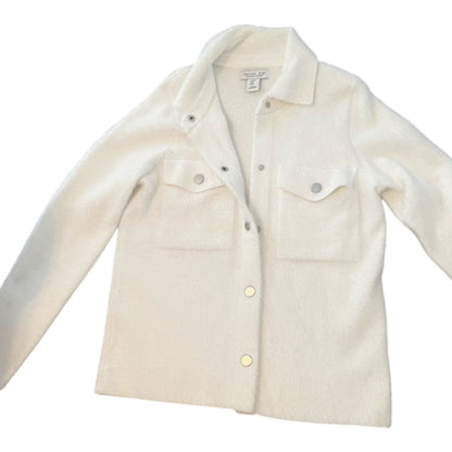 New Rachel Zoe White Teddy Jacket Classic Style | XS
