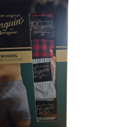 Penguin Munsingwear Men's Woven Stretch Multi-Color Boxers 3-Pack, S, M, L, XL