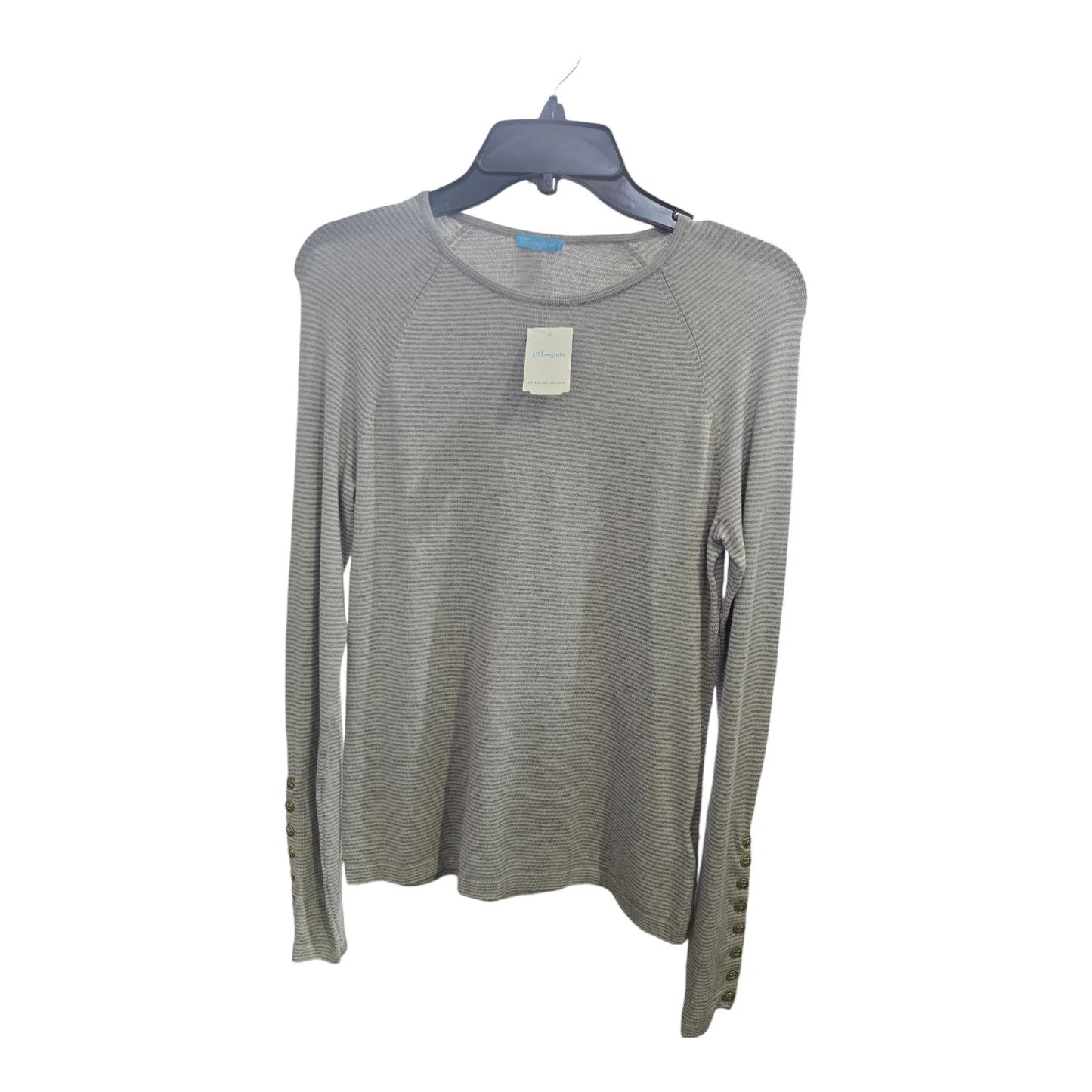 J. Mclaughlin Jamey Sweater Gray & Silver Stripe, XS