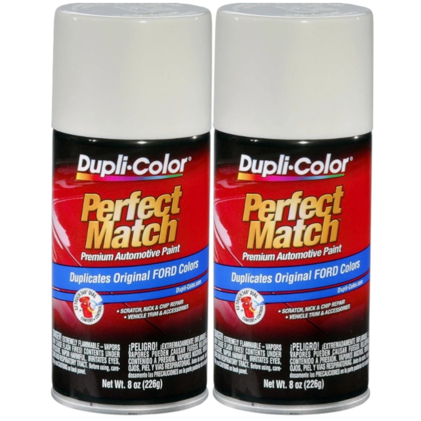 Duplicolor BFM0384 (2-Pack), Aerosol Paint for Ford C, 9E, YG, Pure White