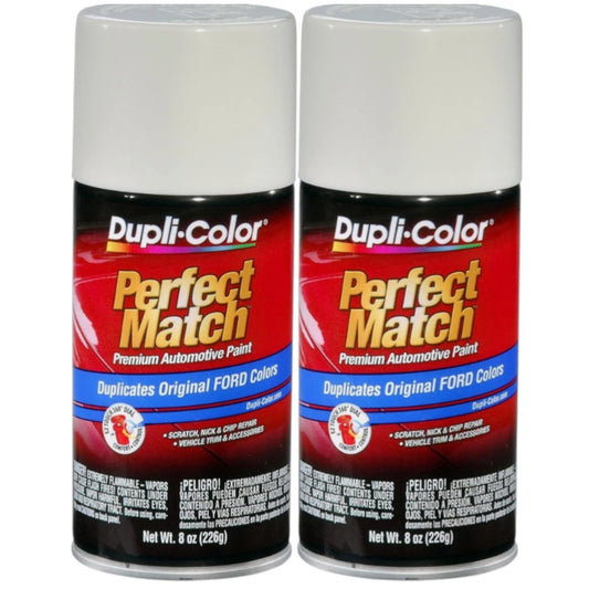 Duplicolor BFM0384 (2-Pack), Aerosol Paint for Ford C, 9E, YG, Pure White