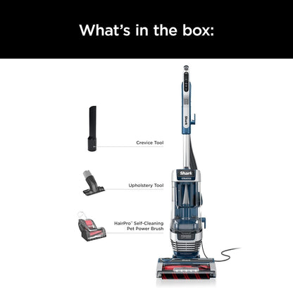 Shark - Stratos Upright Vacuum with DuoClean PowerFins HairPro, Self-Cleaning...