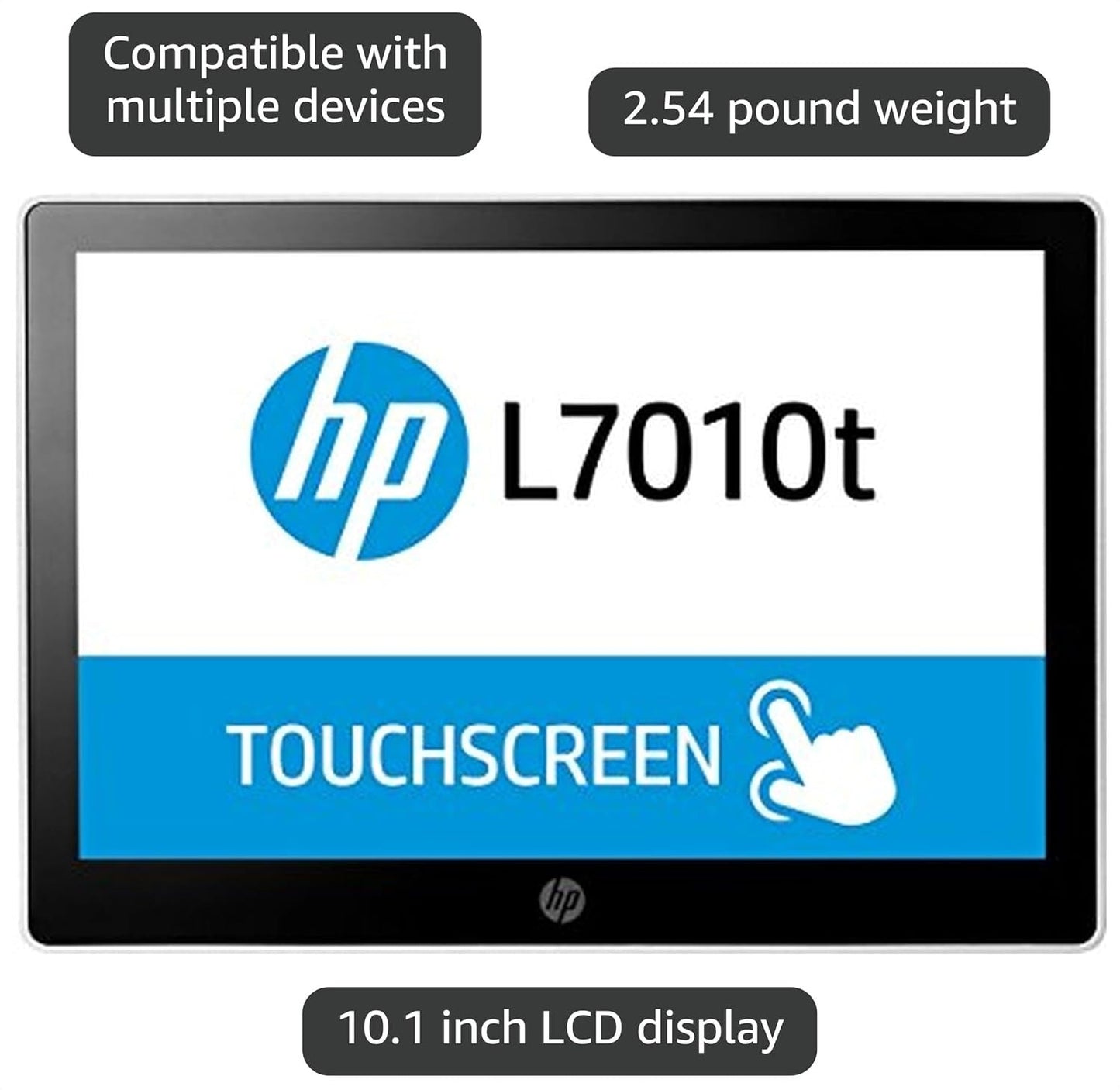 Hp L7010t LED LCD Touchscreen Monitor 10.1" - Power Supply Not Included