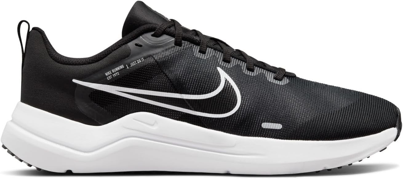 Men Nike DOWNSHIFTER 12 Training Running Sneakers Shoes Black/White DD9293-001