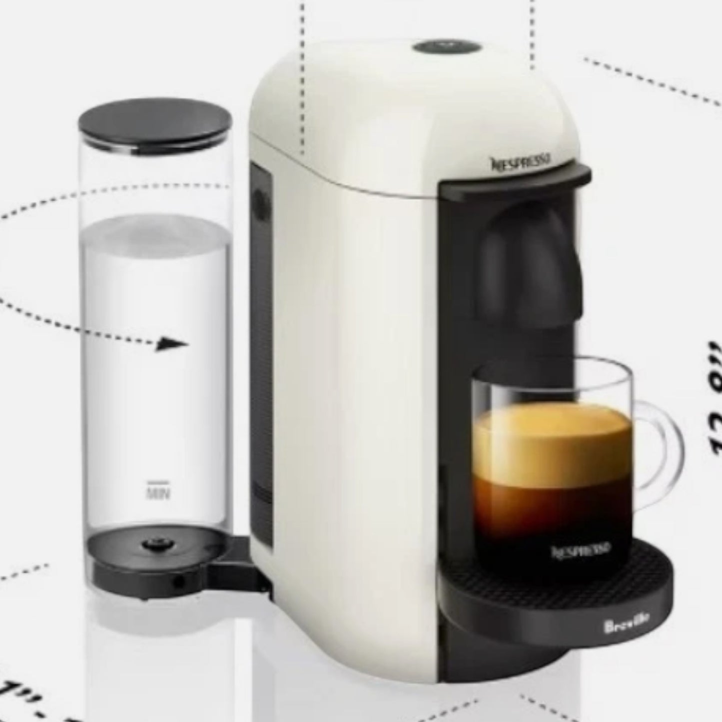Nespresso VertuoPlus Single-Serve Coffee Maker and Espresso Machine by Breville