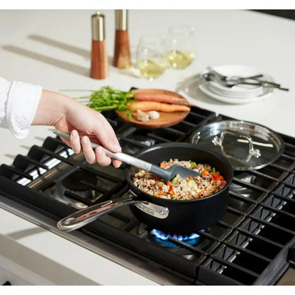 All-Clad NS Pro Nonstick Cookware, 10 Piece Set, #E117SA64,  Black Hard Anodized