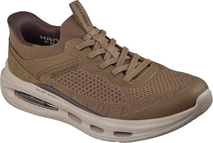 NEW MENS SKECHERS SLIP INS RELAXED FIT SLOAN ORBITAL Khaki KNIT Shoes AUTHENTIC