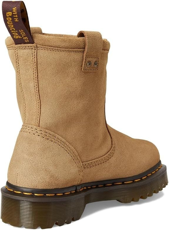 Doc Martens Anistone Lo Womens Sz 11 Boots Suede Savannah Tan Biker