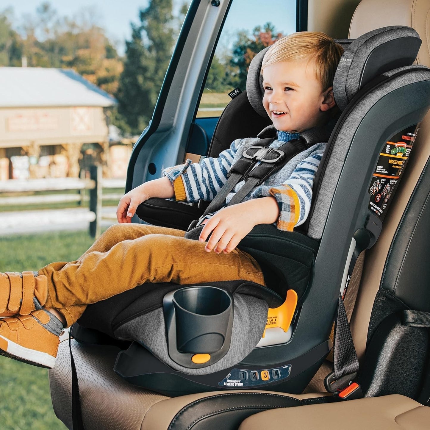 Chicco MyFit Harness + Booster Car Seat, 5-Point Harness and High Back Seat, New