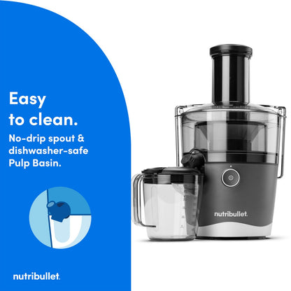 nutribullet® Juicer, 800W Juicer, Large 3" Feed Chute for Whole Fruits and Vege