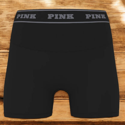 Victoria's Secret PINK Seamless Logo 3" Bike Shorts with Black Tape Logo