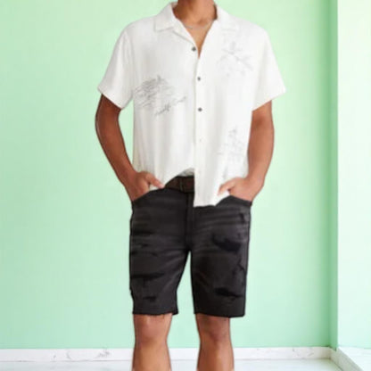 Aeropostale Aero2 Premium Air Denim 9" Above The Knee Men's Shorts