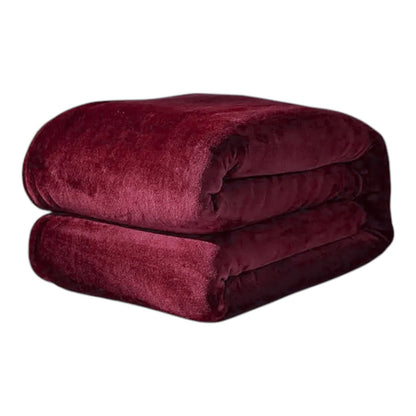 Bearpaw Super Cozy Blanket | Twin/Twin XL | Size 66" x 92" Maroon Blanket