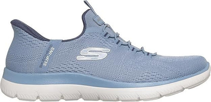 Skechers Women's Summits Dream Chaser Slip-On Sneakers - Color: Slate
