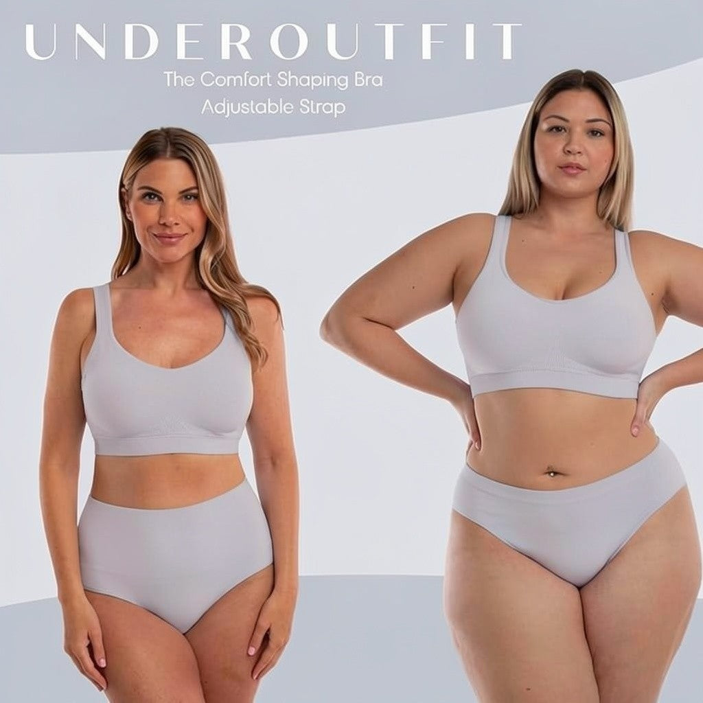 UNDEROUTFIT Comfort Bra #457 Stone (Gray) XL