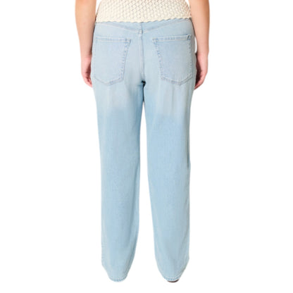 Hollister High-Rise Light Wash Straight Jeans NEW