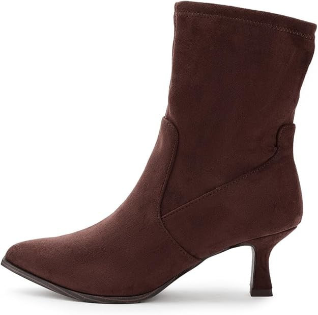 Dolce Vita DV Lalana Boots Womens Size 7 Brown Faux Suede Ankle Booties New