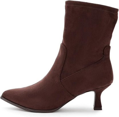 Dolce Vita DV Lalana Boots Womens Size 7 Brown Faux Suede Ankle Booties New