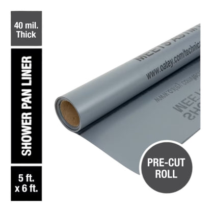 5 Ft. X 6 Ft. Gray Pvc Shower Pan Liner | Oatey Measurement Mil Durable Lines