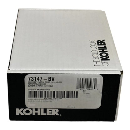 Kohler K-73147-BV Composed Pivoting Toilet Paper Holder Vibrant Brushed Bronze