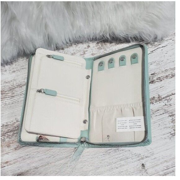 Pottery Barn Mckenna Jewelry Binder- Porcelain Blue