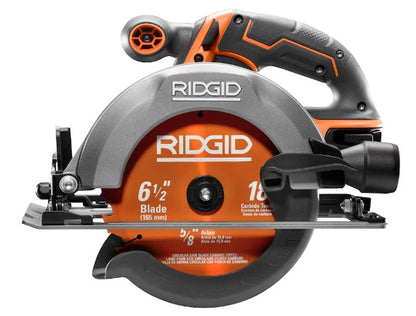 RIDGID (R96013SB) Hammer Drill & Circular Saw Kit + 2 & 4 Ah Batteries & Charger