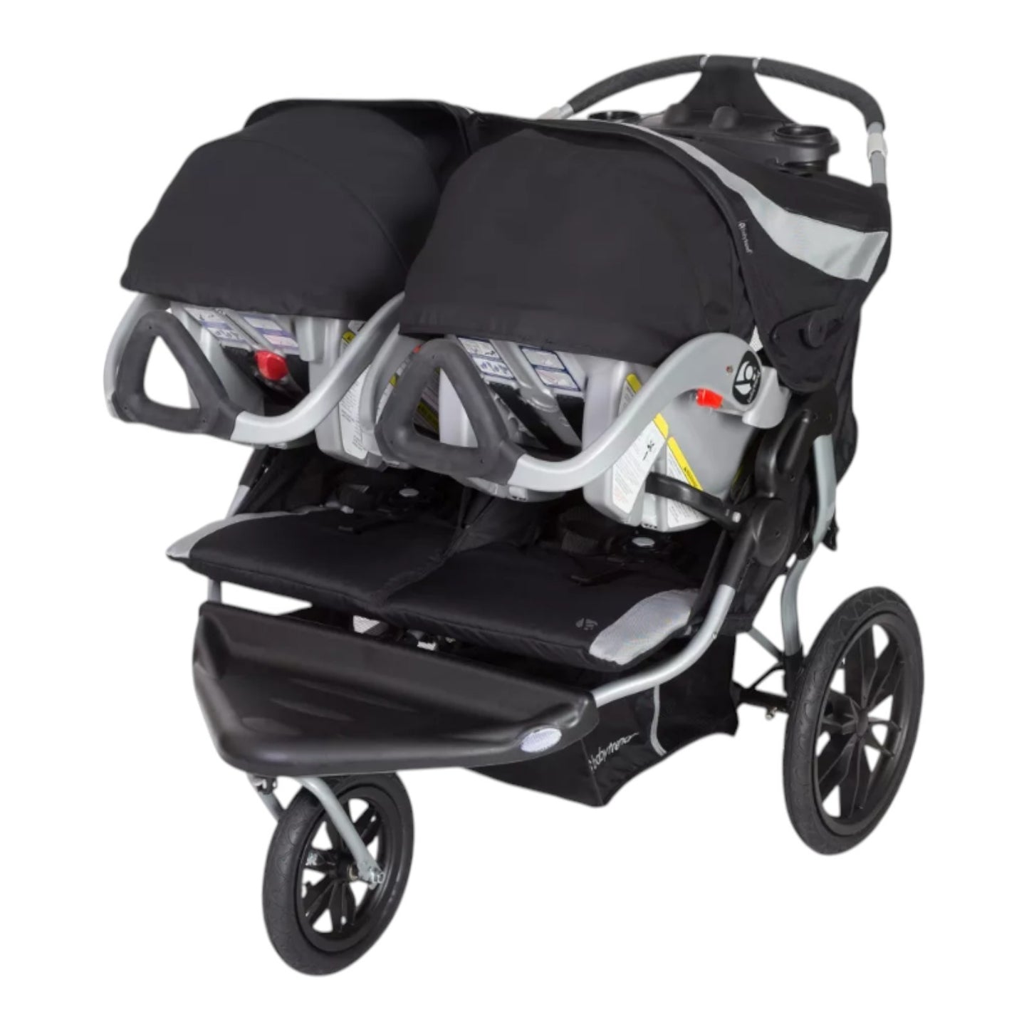 Baby Trend Navigator Double Jogging Stroller - Europa Black Lightweight Foldable