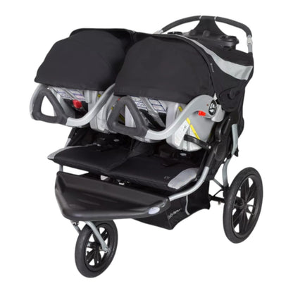 Baby Trend Navigator Double Jogging Stroller - Europa Black Lightweight Foldable