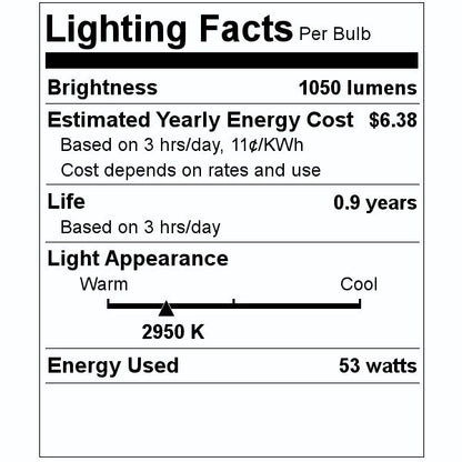 Sylvania Light Bulb (2 pack) | 75 watt - 120 volt - A19 - E26 Base