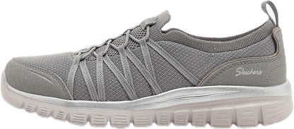 Skechers Women's Graceful Purecrush Slip-On Sneaker Gray/Silver 100888