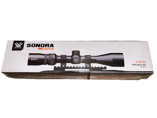 Vortex Optics Sonora 4-12x44 Rifle Scope, Dead Hold BDC SON-412, Brand New!