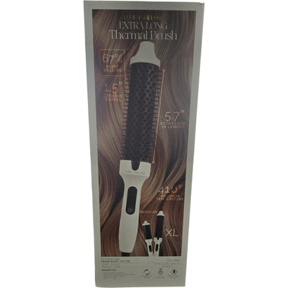 Luxe + Willow Thermal Brush Extra Long XL 1.5" Barrel Auto Shut-Off 410°F White