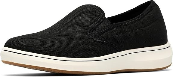 Clarks Women's Breezesky Zoe Canvas Loafers - Black - Size 6.5