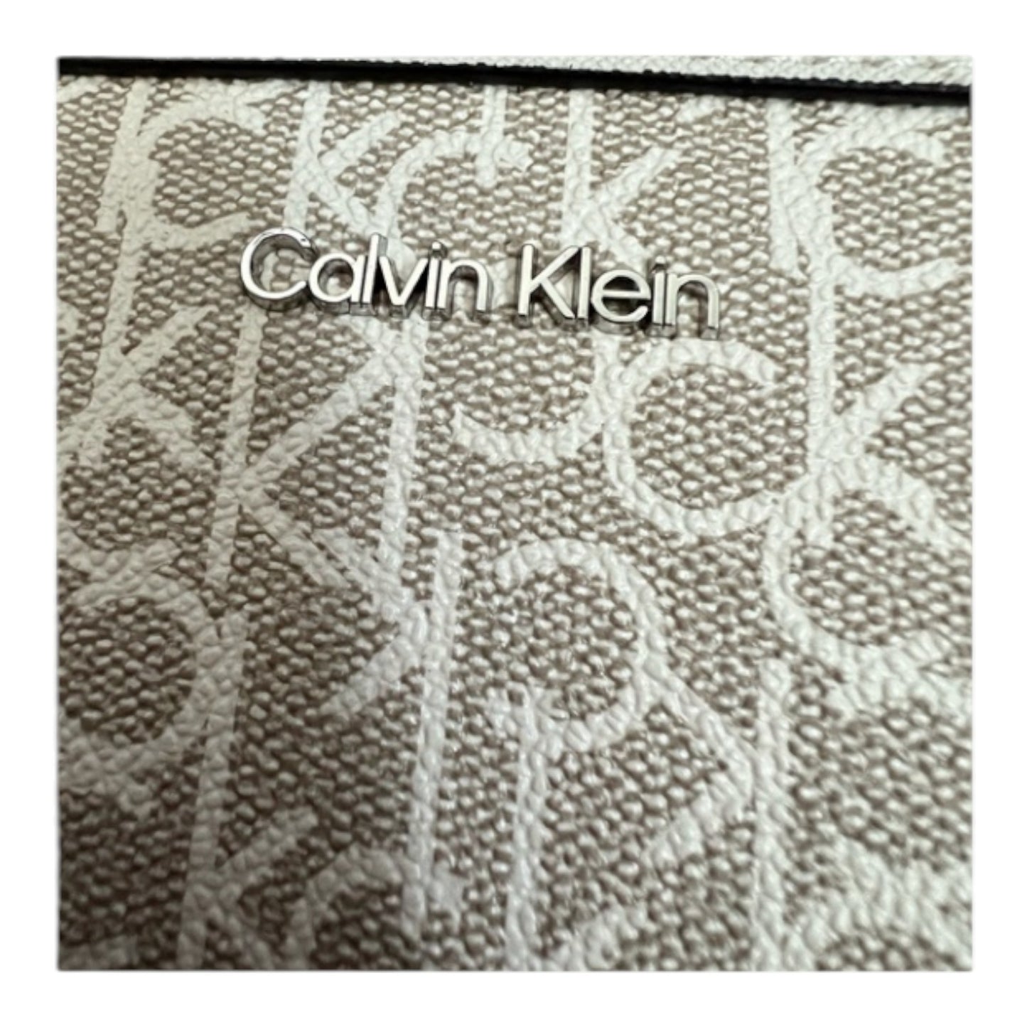 Calvin Klein Wristlet Khaki Vanilla & White
