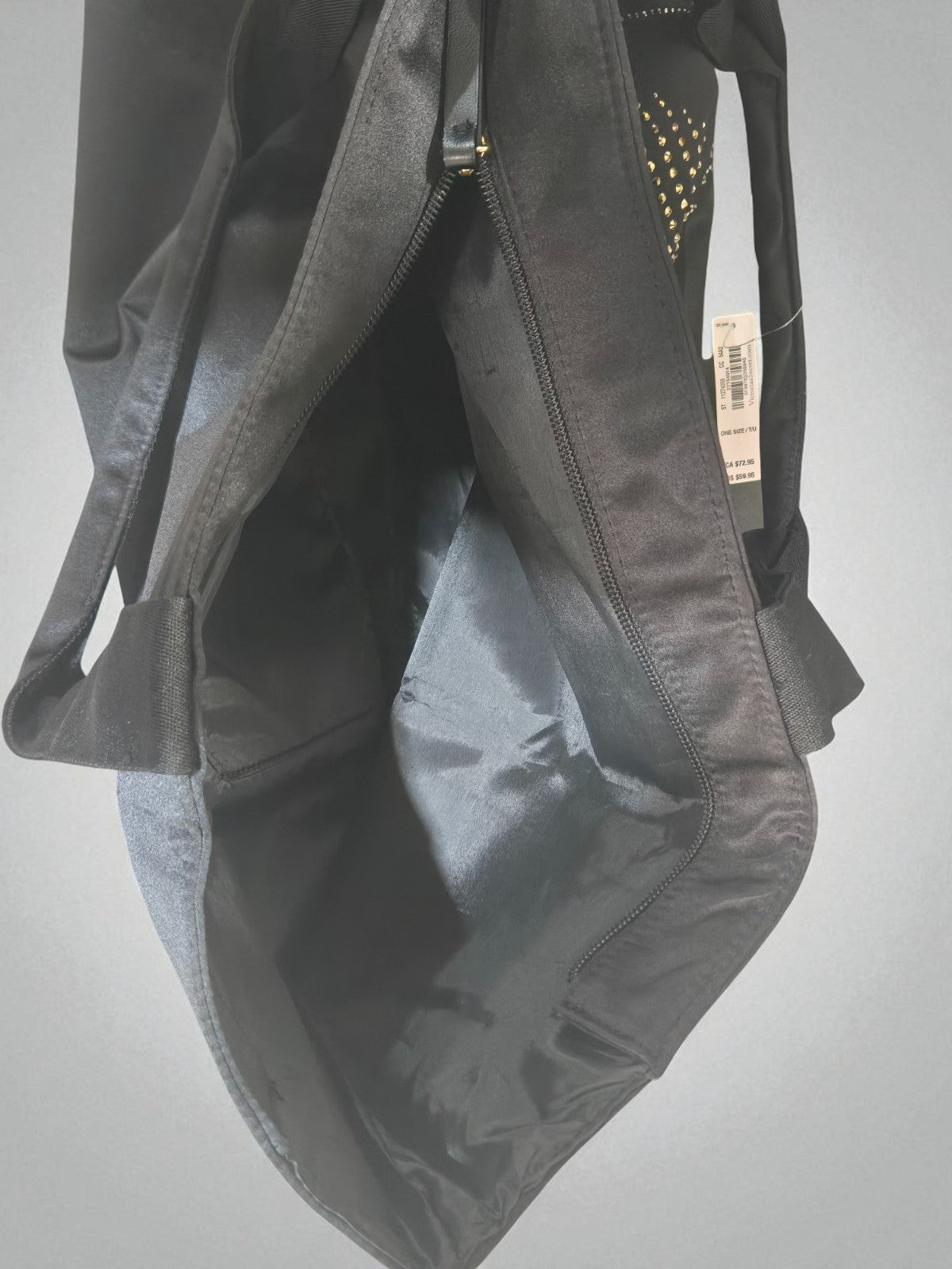 Victoria's Secret Black Fashion Show Tote Weekender Bag 2025 Rhinestone Bling