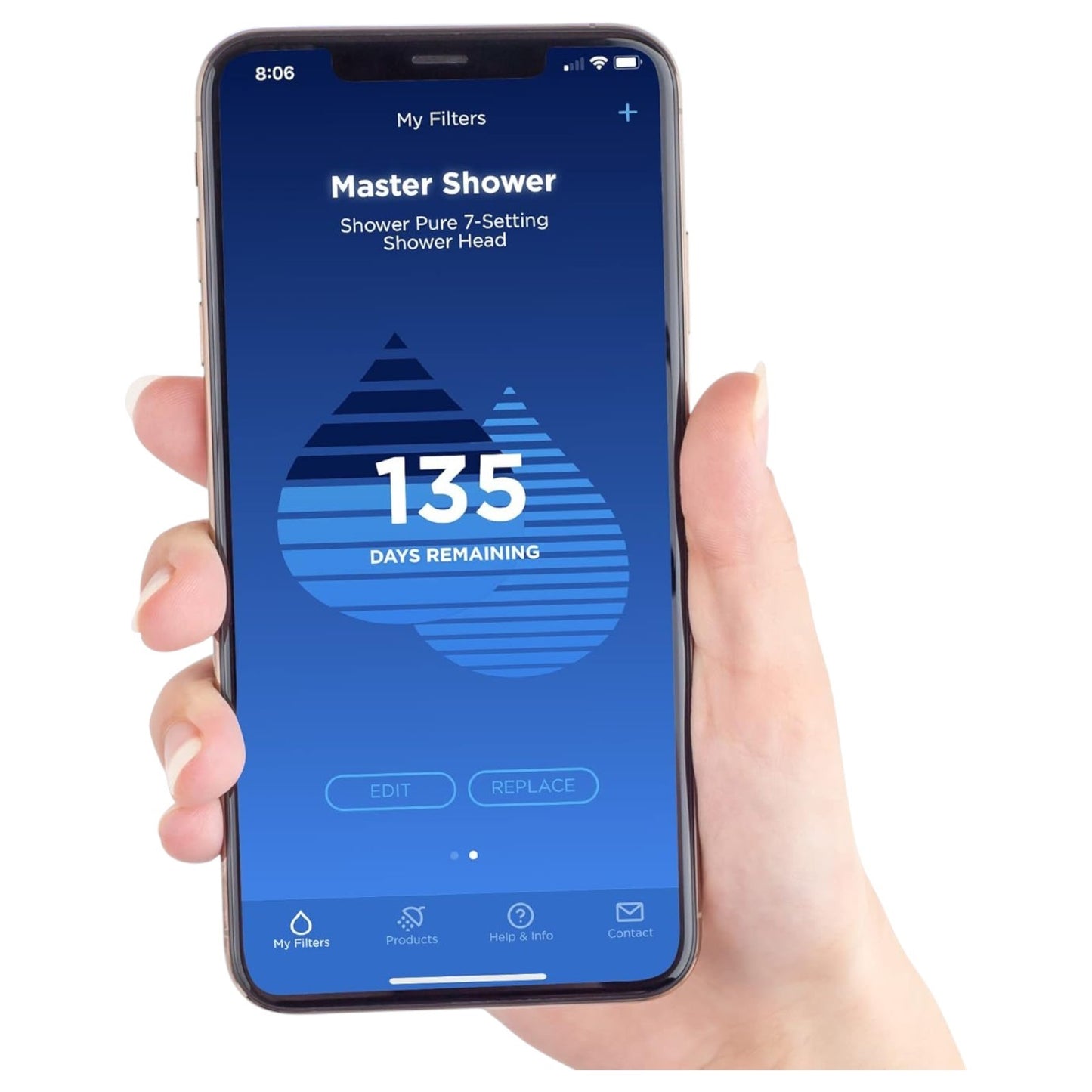 Sprite Showers Shower Filter Model SL2-CM Chrome Slim-Line 2 Dial-A-Date Clean