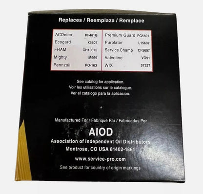 Service Pro M5607 Engine Oil Filter BMW Pack Of 6 Filters