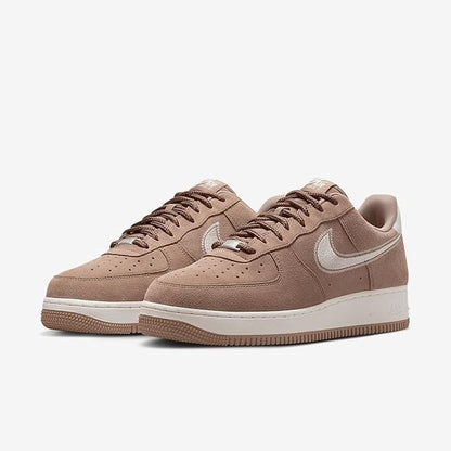 Nike Air Force 1 07 Lv8 Mens Fashion Sneakers in Mink Brown Sail - 9.5 US