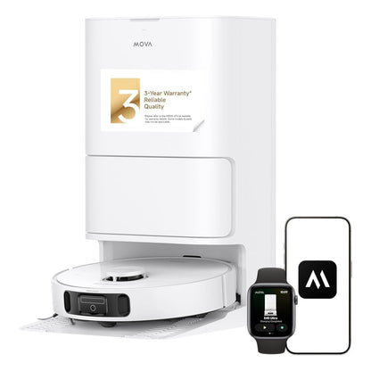 Mova E40 Ultra Vacuum and Mop Robot with Automatic Emptying 19,000Pa Suction