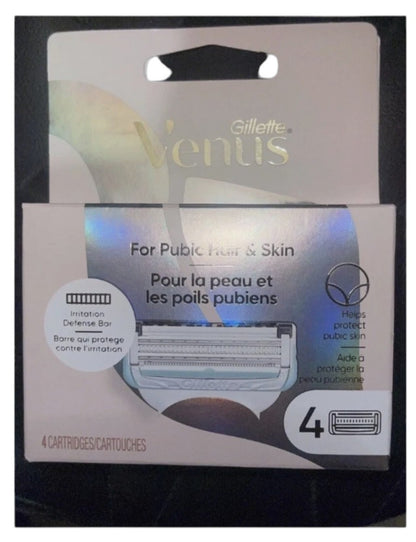 Gillette Venus for Bikini Pubic Hair and Skin Women Razors 4 cartridges - New