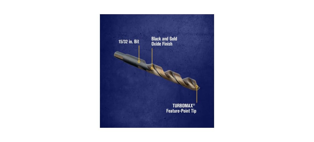 DRILL 15/32 TMXR JL 135' CARDED