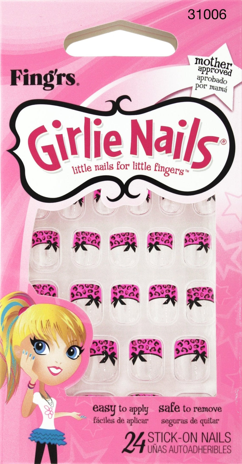 Pacific World Fingers Lil Fingers Nails Star, 24 ct