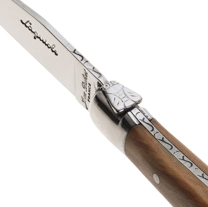 LAGUIOLE Jean Dubost Knives with Olive Wood Handles, Small, Brown, Set of 6