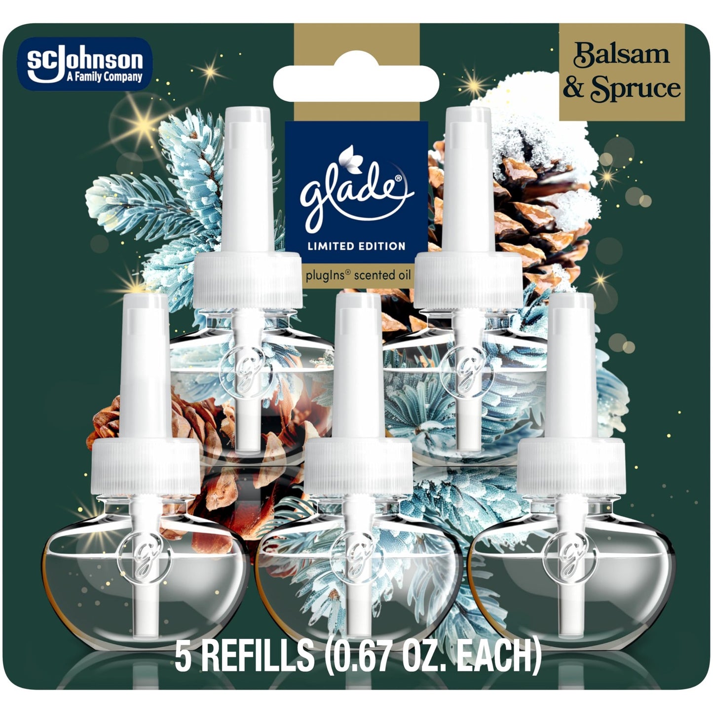 Glade PlugIns Refills Air Freshener,Scented and Essential Oils for Home and Bat