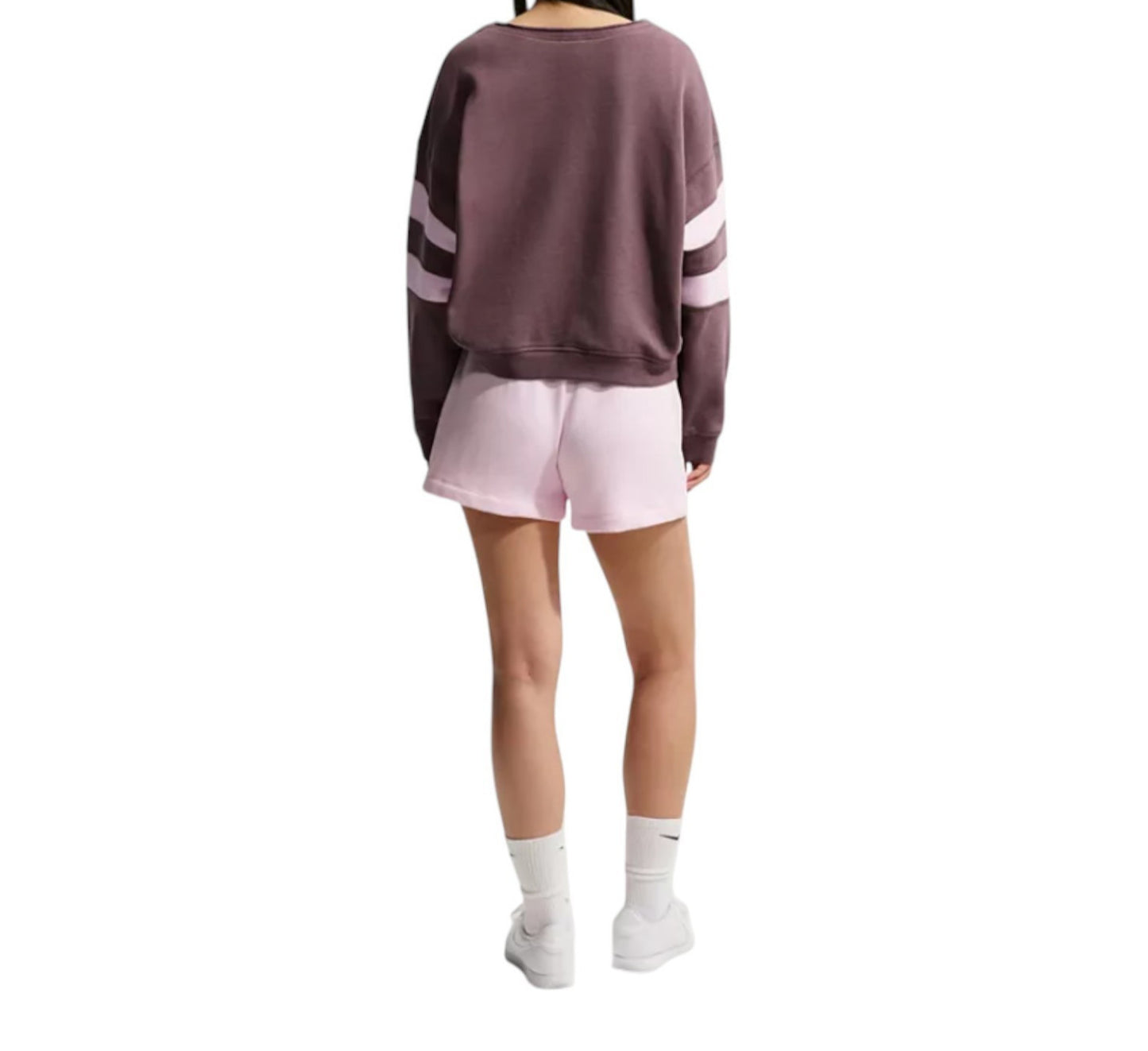 $80 Nike Sportswear Women's Club Fleece Oversized V-Neck Sweatshirt | IQ0084-503