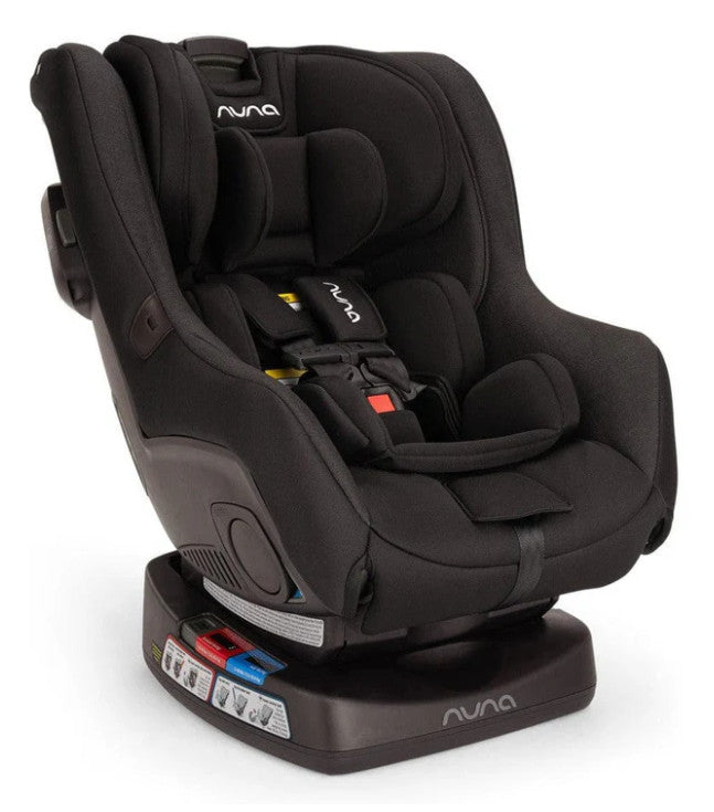 Nuna RAVA Fire Retardant-Free Convertible Car Seat Caviar Color