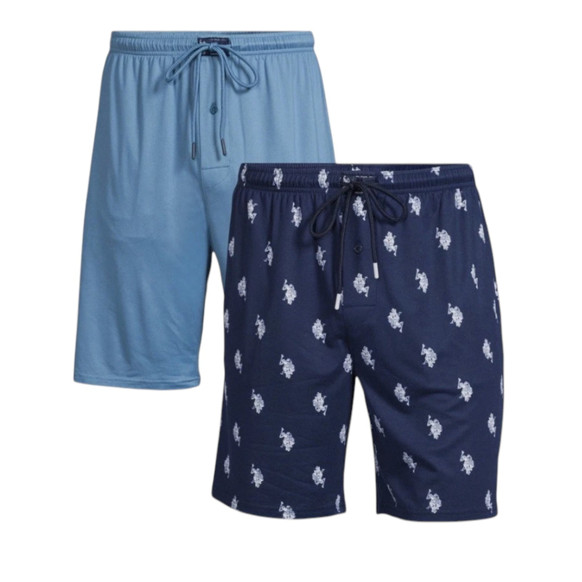 U.S. Polo Assn. Ultra Soft Men’s Sleep Shorts 2-Pack Logo Drawstring XL